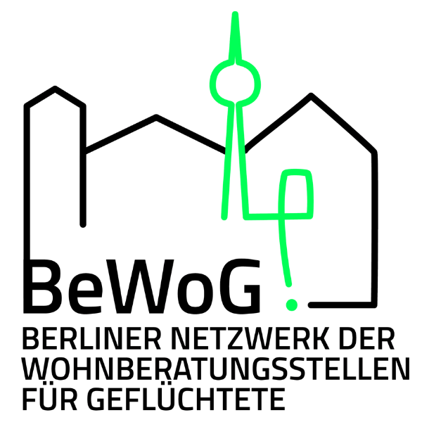 Logo BeWoG – Berliner Netzwerk der Wohnberatungsstellen für Geflüchtete