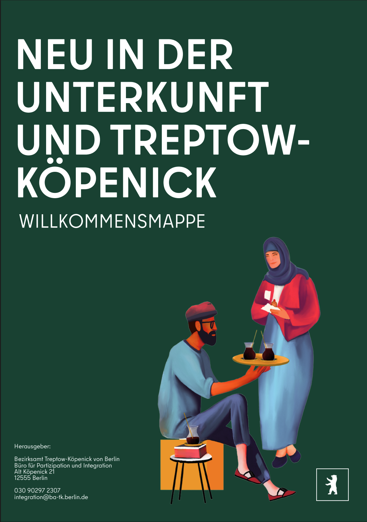 Titelbild der Willkommensmappe für neue Unterkünfte in Treptow-Köpenick